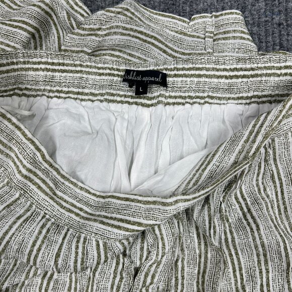 Wishlist Apparel Womens‎ Large Boho Wide Leg Lined Pants Striped Beach Pockets - Picture 10 of 14